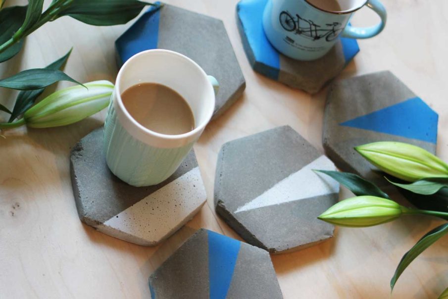 DIY podkładki pod kubki